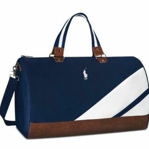 Ralph Lauren Polo Navy Blue Duffel/Weekender Batg